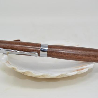 Holz Rollerpen Tintenroller Schraubkappe Holz Schwarznuss Handarbeit Geschenk - Image 4