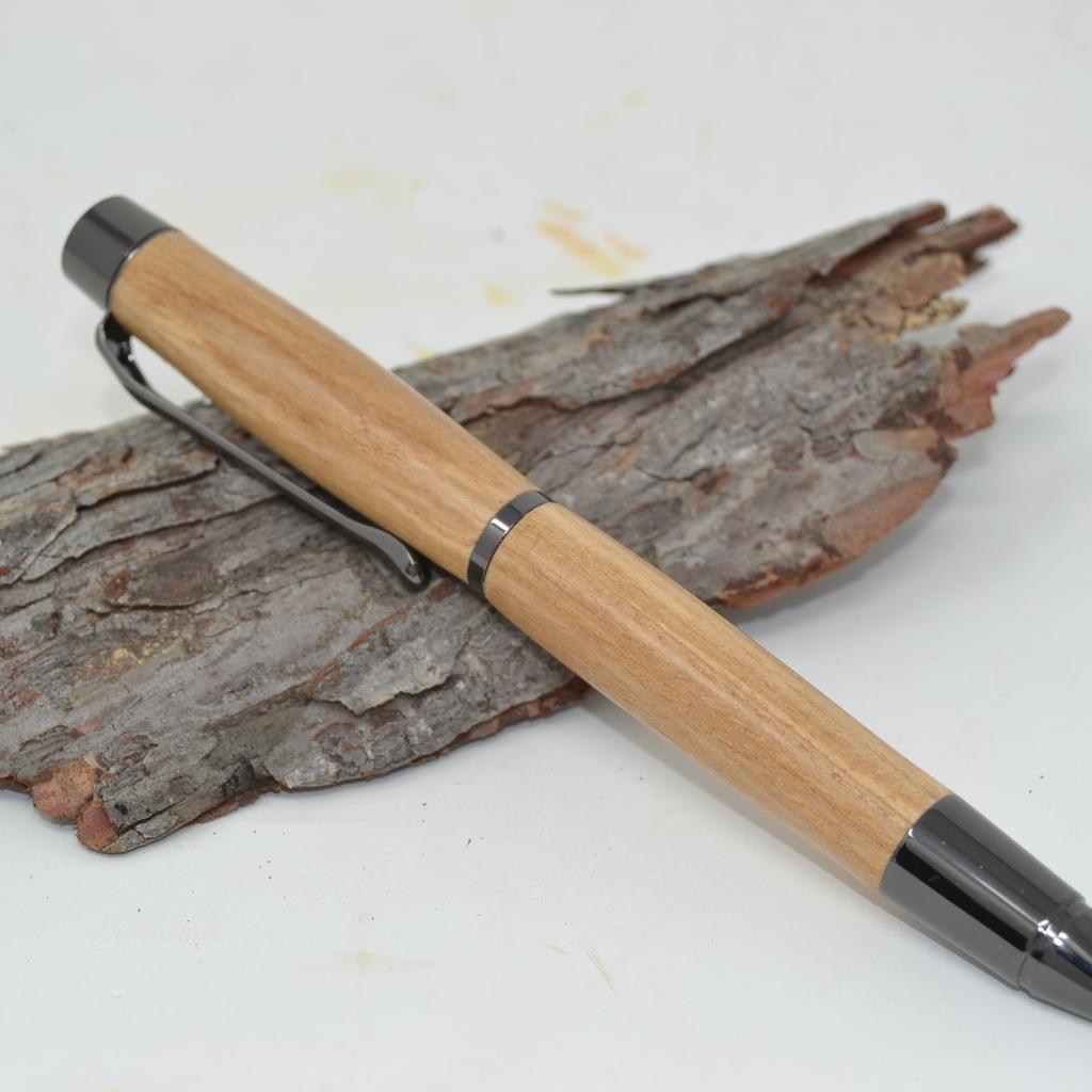 Holz Kugelschreiber Drehkugelschreiber Wildkirsche Unikat handarbeit - Image 2