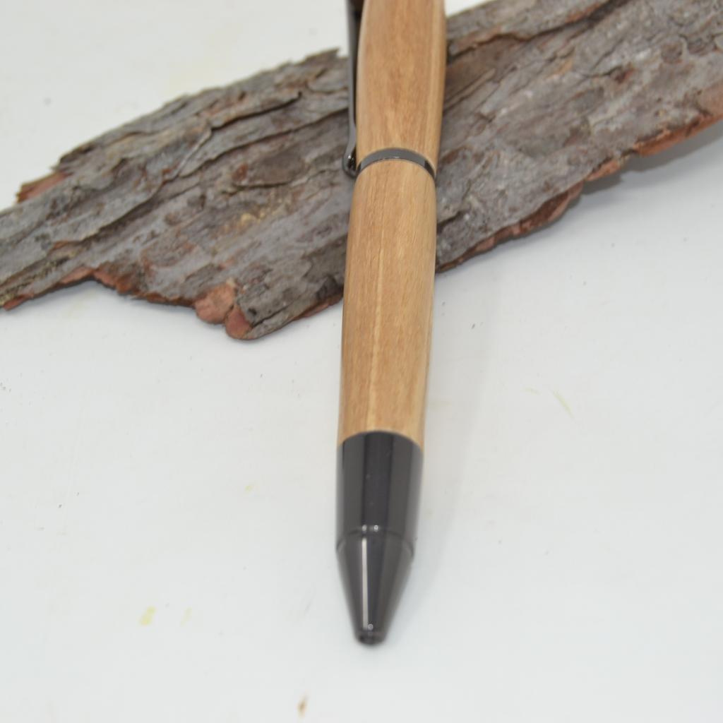 Holz Kugelschreiber Drehkugelschreiber Wildkirsche Unikat handarbeit - Image 3