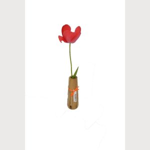 Holzvase Vase 18 cm Eiche Blumenvase Vase Holzdekoration Geschenk