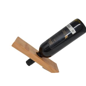 Schwebender Weinflaschenhalter Holz Flaschenhalter Kirsche 25×7,5 cm Geschenk