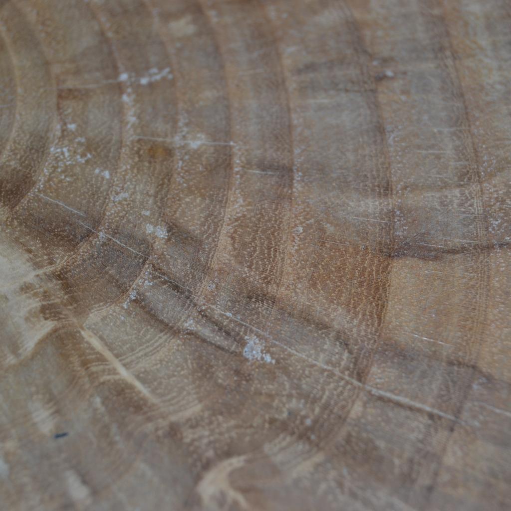 Holz Wanduhr 28x27 cm Holzuhr Uhr Hainbuche Baumscheibenuhr Unikat handmade - Image 3