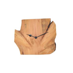 Holz Wanduhr Uhr 31×26 cm Atlaszeder rustikale Holzuhr Holzdekoration Geschenk