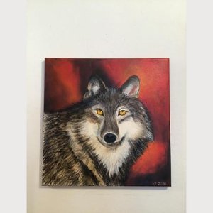 Wolfbild Acryl