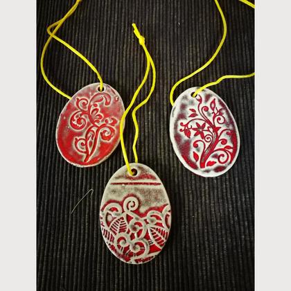 3-er Set Anhänger "Ei"