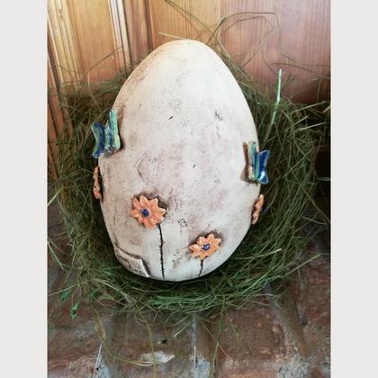 Osterei Blütenwiese