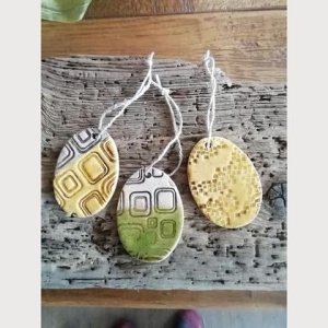 3-er Set Anhänger „Ei“