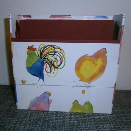 Serviettenbox "Hühner"