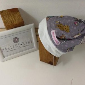 Winterhaube, Kleinkind, „Mädel & Katze“