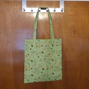 Einkaufstasche Biene grün