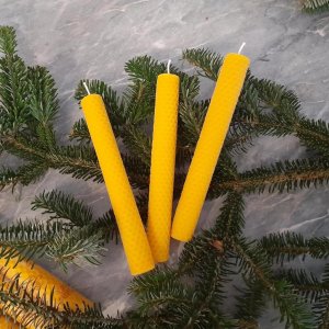 Stabkerze aus Bienenwachs