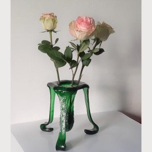 Vase Upcycling von Weinflaschen