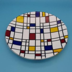 Glasschale Mondrian