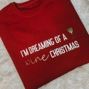 Weihnachts-Pullover „I‘m dreaming of a wine christmas“