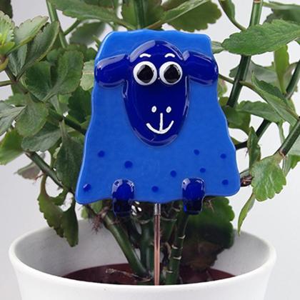 Blumenstecker "Mäh-Schaf" blau