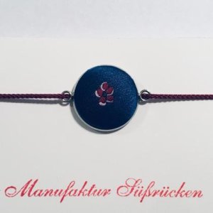 Armband blau mit blume