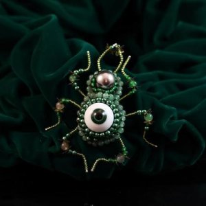 Schmuckkäfer/Brosche „EyeBall“