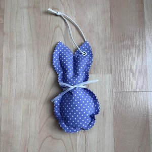 Osterdeko Osterhase aus Stoff – lila