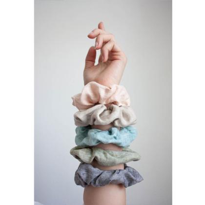 Scrunchie aus Bio Leinen Größe M