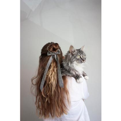 Scrunchie mit Schleife aus Bio Leinen