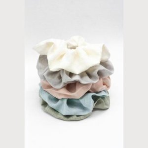 Scrunchie aus Bio Leinen Größe L