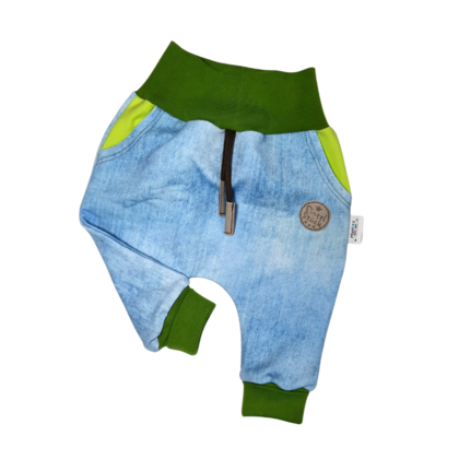 Babyset Gr. 62/68 Baggyjeans mit Wickelshirt Bauernhof - Image 3