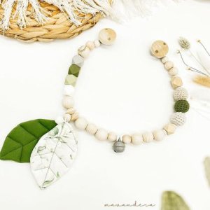 Kinderwagenkette | Blätter.Eukalyptus Grün