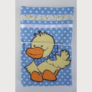 Windeltäschchen – blau mit Ente