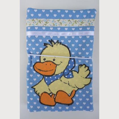 Windeltäschchen - blau mit Ente