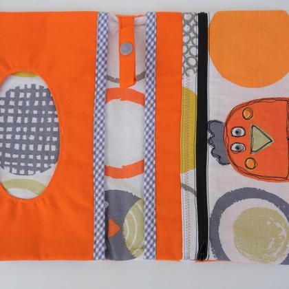 Windeltäschchen - orange mit Vögel - Image 3