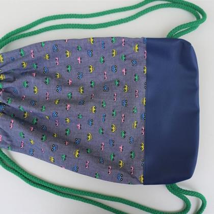 Beuteltasche - blau/Autos - Image 2