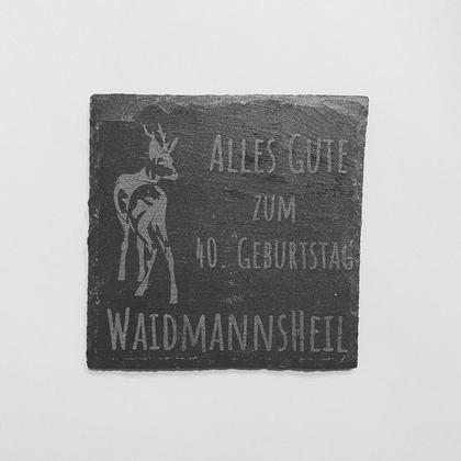 Untersetzer Schiefer 10x10cm