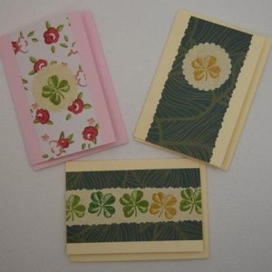 Mini-Karten-Set „Kleeblatt“