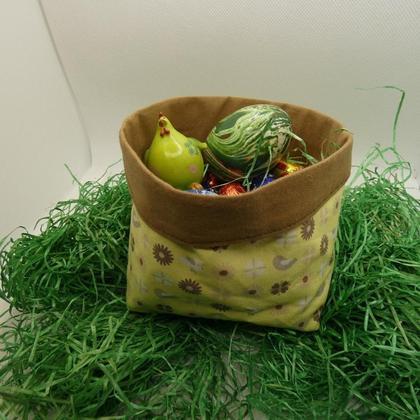 Nachhaltiges Osterkörbchen Vögel