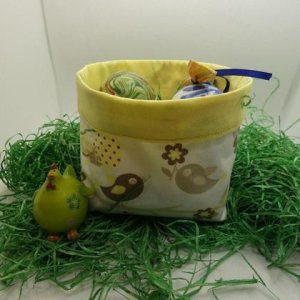 Nachhaltiges Osterkörbchen große Vögel