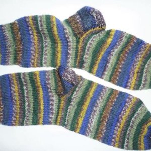 Handgestrickte Socken