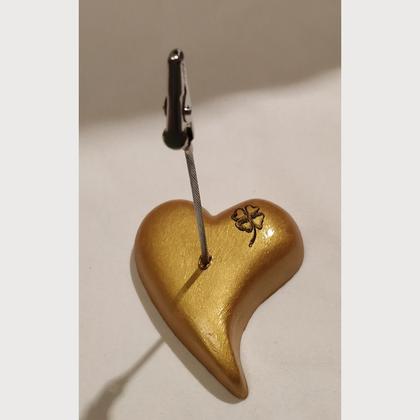 Fotohalter Herz gold