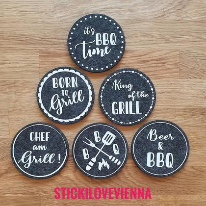 Untersetzer Set Grillerei