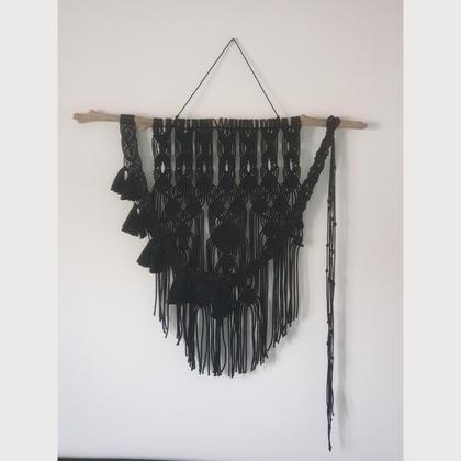 Makramee Wandbehang "Noir"