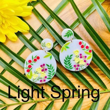 spring porcellain selbstgemachte Ohrringe -Unikate -Modeschmuck #-Handarbeit - Image 4