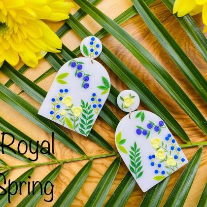 spring porcellain selbstgemachte Ohrringe -Unikate -Modeschmuck #-Handarbeit - Image 3