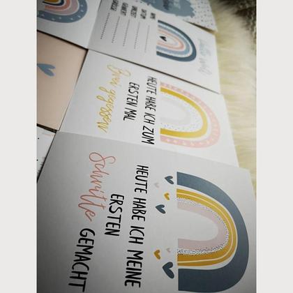 Babys erste Meilensteine - Set mit 28 fröhlichen Karten (für Mädchen und Jungs) - Image 4