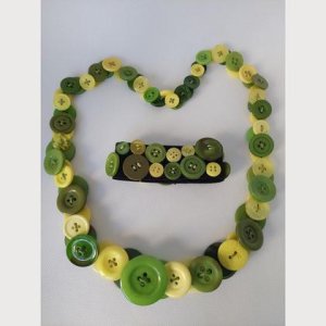 Set Knopfkette mit Armband