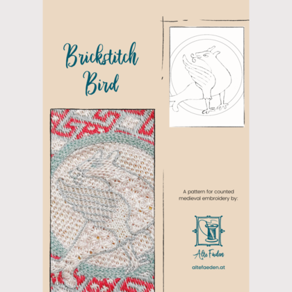 PDF-Stickmuster für historische Zählstickerei (Brick Stitch Embroidery)