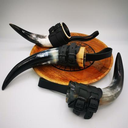 Mini - Trinkhorn mit Lederhalterung - Image 2