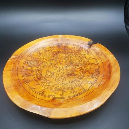 Massiver Dekorteller mit Gravur - Image 2