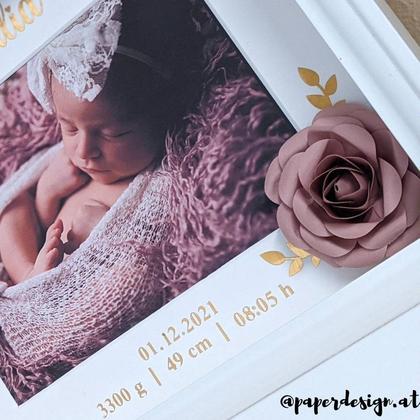 Kopie Shadow Box "Rose" Taufe - Image 2