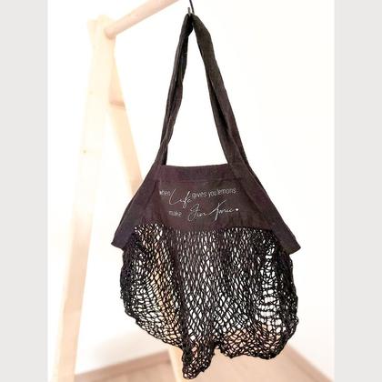 Netztasche „When Life gives you …“