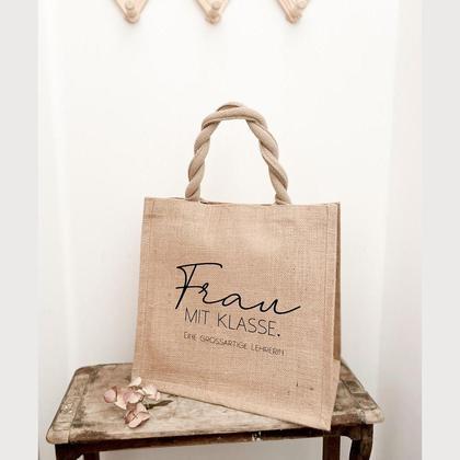 Midi Jute „Frau mit Klasse“