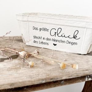 Kartonschachtel „Das größte Glück“